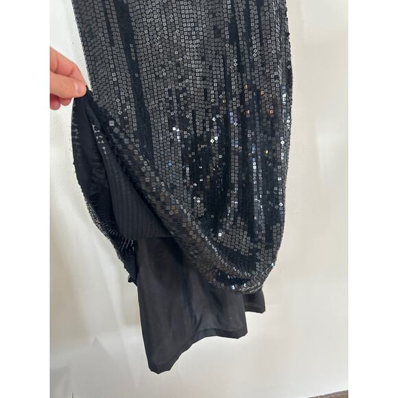 Vintage Ralph Lauren Silk & Sequin Cocktail Midi Dress - Picture 4 of 5